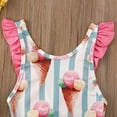 thumbnail image 5 of Aunavey Toddler Baby Girl One-Piece Swimsuit Watermelon Icecream Ruffle Swimwear Summer Bikini Bathing Suit, 5 of 8