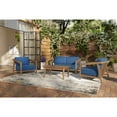 thumbnail image 2 of New Classic Furniture Bali 4-piece Solid Wood Patio Furniture Set in Dark Blue, 2 of 7