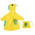 thumbnail image 4 of ATOGUTA Girls Boys Rain Jacketss Waterproof Dinosaur Rain Ponchos Jackets Hooded with Storage Bag Rain Gear Raincoat Yellow, Sizes 2T-8, 4 of 6