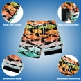 thumbnail image 5 of Little Boys Big Boys Swim Trunks Kids Boardshorts Print Swimwear Quick Dry Beach Shorts UPF 50+ For 5-16T, 5 of 9