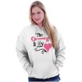 thumbnail image 4 of The Key To My Heart Valentines Day Hoodie Sweatshirt Women Brisco Brands S, 4 of 6