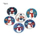 thumbnail image 2 of Uuiauoio 6-Piece Christmas Snowman Placemat and Coaster Set | Heat-Resistant Polyester Table Mats for Holiday Dining Decor | Festive Blue Themed Coasters for Parties & Family Gatherings, 2 of 6