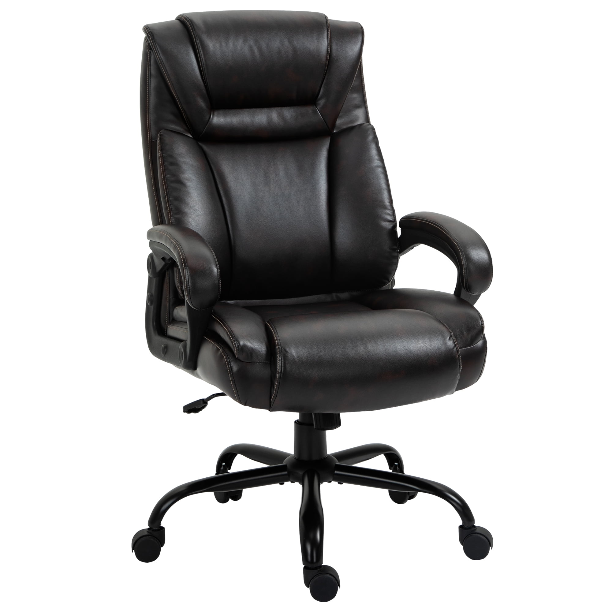 Ergonomic Swivel PU leather chair Office Executive Desk Chair High Back Big Tall 