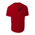 thumbnail image 2 of A4 N3408 Mens Short Sleeve Hooded Tee - Scarlet - S, 2 of 3