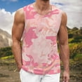 thumbnail image 2 of Beshee Tank Tops Men, Men's Summer Outdoor Digital Print Casual Holiday Street Hipsters Sleeveless Tank Top Mens Shirts White XL, 2 of 6