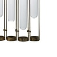 thumbnail image 4 of Benjara BM285277 18 in. 9 Slot Accent Vase, Glass Body Pieces in Iron Frame - Antique Bronze, 4 of 5