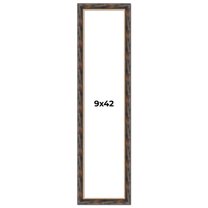 9x42 Frame Gold Real Wood Picture Frame Width 1.5 inches | Interior Frame Depth 0.5 inches |