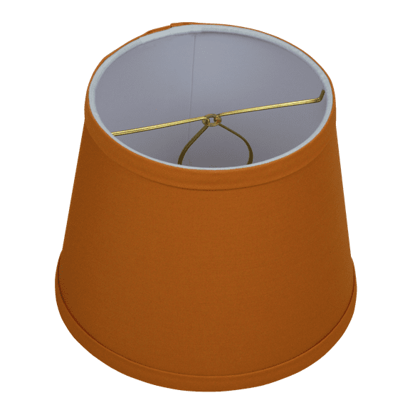 Fenchel Shades | 6" Top Diameter x 8" Bottom Diameter x 6.5 Slant, (Bulb Clip Attachment) Empire Lamp Shade - (Linen Gold)