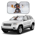 thumbnail image 2 of Fuzoiu Puppy Sits In Bathtub Print Car Windshield Sunshade,Foldable Reflective Sun Visor,Windshield Sun Shade,UV Rays Sun Visor Shade,Auto Front Sun Shield Shade-Medium, 2 of 8