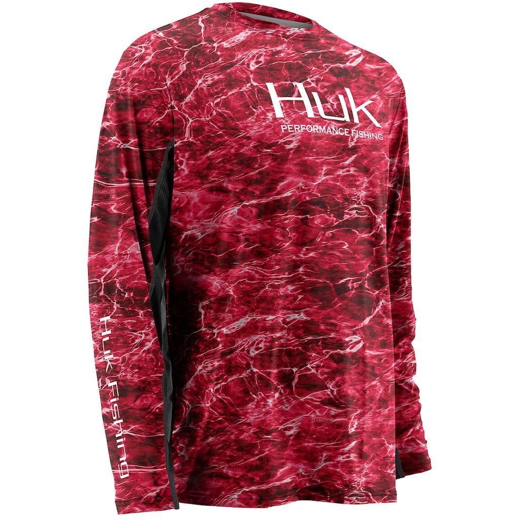 Huk Men's Elements Icon Red Large Long 