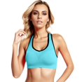 thumbnail image 2 of Sngxgn Women Sports Bra Wirefree Yoga Bras Tank Top High Intensity Push Up(Blue,XXXL), 2 of 5