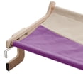 thumbnail image 2 of Percha para ventana de gato, ventana para balcón, hamaca para gato, colgante estable y duradero, estante de asiento resistente , accesorios Gris Púrpura Sunnimix Percha para ventana de gato, 2 of 3