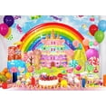 thumbnail image 2 of SUNOLIFE Rainbow Candyland Kids Backdrops,Sweet Ice Cream Background Banner 7x5ft, 2 of 7