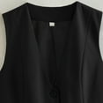 thumbnail image 5 of Clearance Items Women's Casual Jackets Women's V Neck Buttons Vest Summer Fashion Elegant Chic Sleeveless Single OuterwearVests Female Casual Waistcoat Tops, 5 of 8
