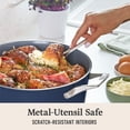thumbnail image 6 of Calphalon Premier Ceramic Nonstick 7-Qt. Dutch Oven with Lid, Midnight Blue, 6 of 6