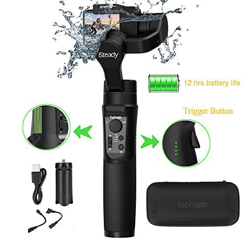 Hohem iSteady Pro 2 Water Splash Proof 3-Axis Gimbal Stabilizer for DJI Osmo Action GoPro Hero 7/6/5/4/3 with Sports Mode Handheld Gimble Stabilizer 