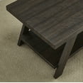 thumbnail image 3 of Xukmct Rectangle End Table with Bottom Shelf, Wood Side Table for Living Room, Office, Dark Brown, 3 of 6