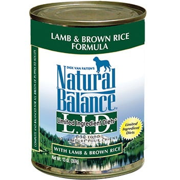Fish Dog Canned Formula - Natural Balance L.I.D. Limited Ingredient Diets Lamb & Brown Rice Canned Dog Formula