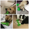 thumbnail image 4 of Juguete masticable para perros de resistencia, juguete interactivo para perros con forma de cachorro de goma de 33 cm, con diseño convexo fuerte, adecuado para masticar agresivamente por perros pequeños y grandes (verde) Sailing Electrónica, 4 of 5
