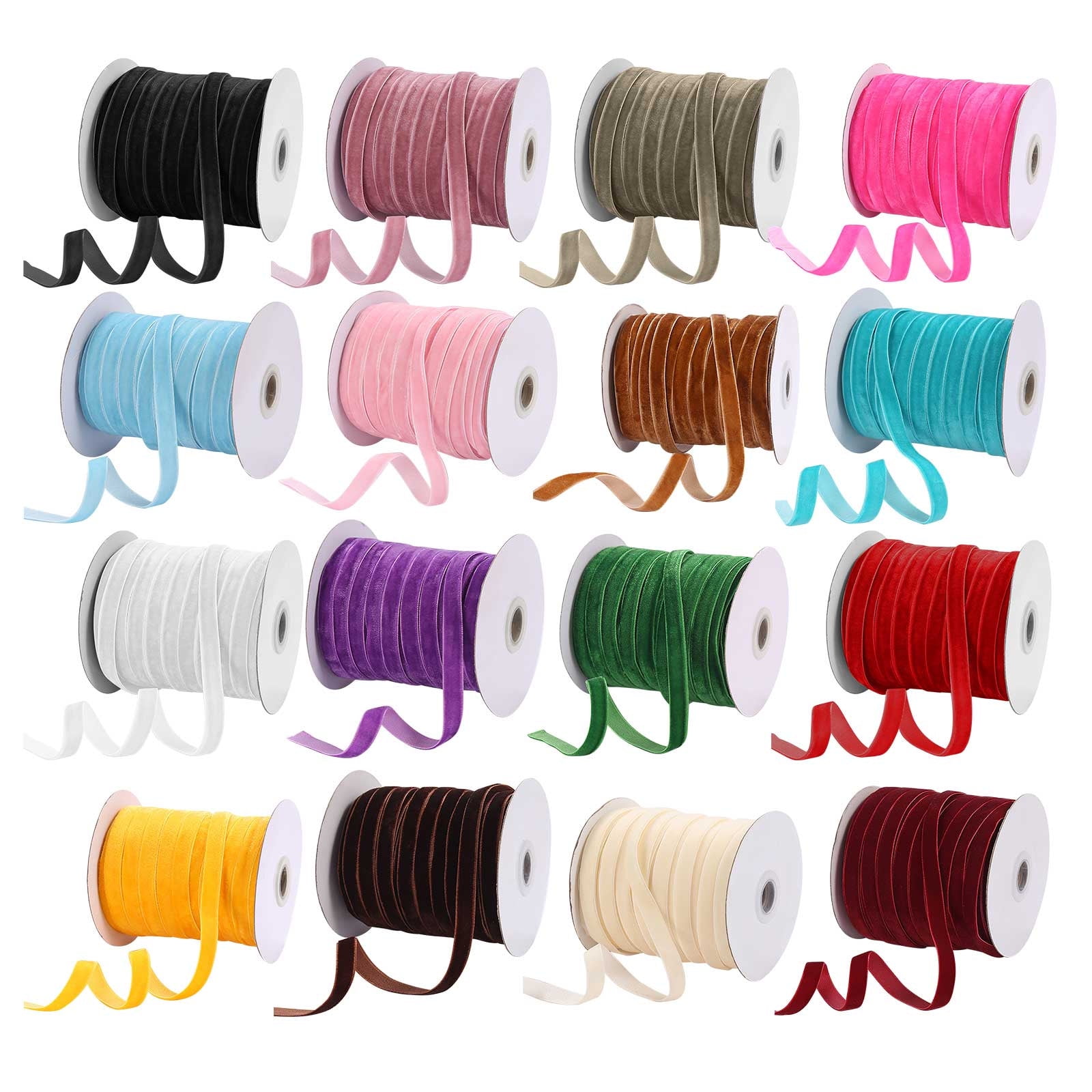 openpig 50 Yards Velvet Ribbon Spool, for Bows Bouquet,Gift Wrapping,Baby Shower,Wedding Decoration