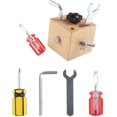 thumbnail image 1 of Wooden Screw Driver Toy: Square Portable Educational Toy Learning Toy for Kids, 1 of 10