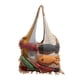 thumbnail image 2 of Bolsa de mano con costuras de borlas, diseño tejido en lana, interior espacioso, para llevar al hombro, poliéster ligero, para viaje y uso diario, 36x34x2 cm., 2 of 6
