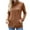 Brown, variant on Buigttklop Sweaters for Women Women'S Solid Color Long Sleeve Turtleneck Sweater Top Pocket Knit Sweater Turtleneck Sweater Brown