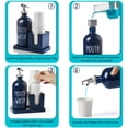 thumbnail image 3 of Dispensador de enjuague bucal Bivclaz Glass de 500 ml con portavasos, color azul marino, 3 of 7