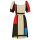 thumbnail image 5 of HD PIET MONDRIAN - Composición Vestido de manga corta Ropa elegantes vestidos de noche de boda, 5 of 6