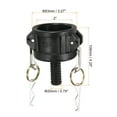 thumbnail image 2 of Adaptador de IBC Tote de Uxcell de 2" Cam Lock a conexión de 20mm, adaptador de drenaje, 2 of 5