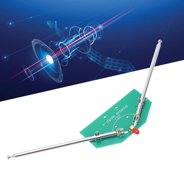 Antena Dipolo V, Fácil Conexión Gran área De Disipación De Calor Antena Telescópica Interfaz Hembra SMA 78M-415MHz Con 4 Bridas Para Cables Para Aplicaciones De Aviación