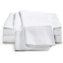 Vedanta Home Collection 4pc Sheet Set Twin 600 Threadcount 100% Natural Cotton Twin Sheet Set White Fit up to 19'' Inch Extra Deep Pocket Super Soft