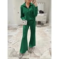 thumbnail image 3 of Franhais Women 2 Pcs Fall Sets Tracksuits Solid Color Sweatshirt and Drawstring Sweatpants for Activewear Workout Outfits Set, 3 of 9