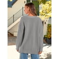 thumbnail image 6 of Women's Cardigan 2023 Open Front Oversized Button Lightweight Sweaters V Neck Loose Cardigans Knit Outwear, 6 of 14
