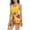 Yellow Adult, variant on Family Matching Swimsuit Set High Waisted Mommy and Me Swimsuit Two Piece V Neck Girls Bikini Bathing Suit