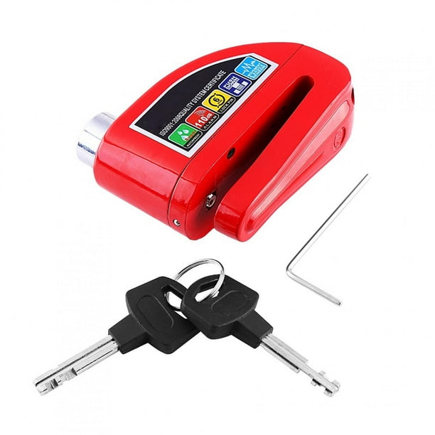 Bloqueo de freno, bloqueo de freno de disco antialarma para motocicleta, scooter y bicicleta Bloqueo de freno de disco para motocicleta Optimizado para la excelencia