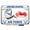 Chrome, variant on [Officially Licensed Product] - Motorcycle Metal License Plate Frame with U.S. Air Force Symbol Design - Black