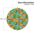 thumbnail image 2 of KLL Drink Coasters Set Round Shape of 4,PU Leather Absorbent Coasters Set Decorative Coffee Cup Coasters Housewarming Gift for Home Decor-Pineapple, 2 of 5