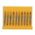 thumbnail image 1 of Center Drill Bit High Speed Steel Center Drill Bit Center Drill Drilling Tool 10Pcs Center Drill Bit  High Speed Steel  Plated Straight Shank Drilling Tool, 1 of 8