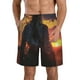 thumbnail image 1 of Balery Sunset Western Cowgirl Traje de Baño Estilo Hawaiano para Hombre, Shorts de Secado Rápido con Bolsillos-X-Large, 1 of 6