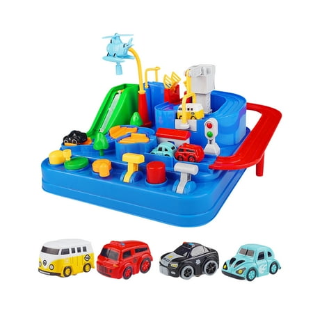 Fridja Early Childhood Education Cartoon Car Track Car Inertial Sliding