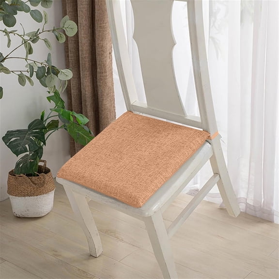 Chair Cushions for Dining Chairs, Non-Slip Kitchen Seat Cushions with Ties, 18" x 18", Outdoor Indoor Seat Pads, Beige, (1 Pack)