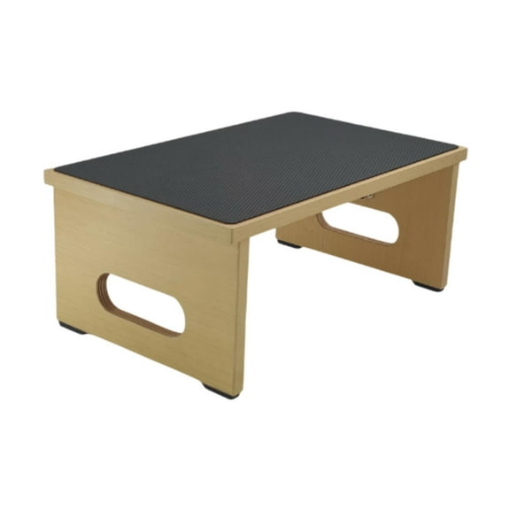 FashionCha Step Stool Folding Sturdy Heavy Duty with Non Slip Feet Wooden Bed Step for High