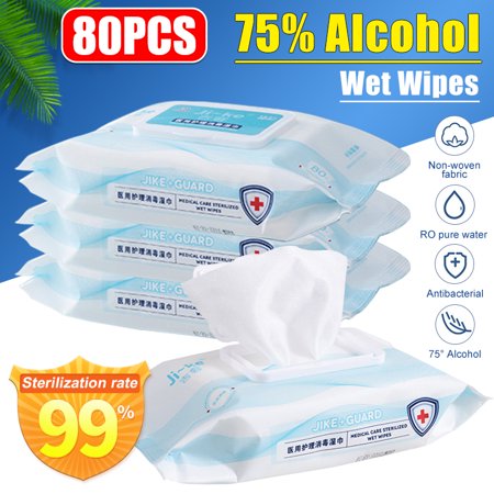 75% Alcohol Wet Wipes Disinfection Portable Alcohol Swabs Pads Wipes