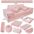 thumbnail image 4 of Qinaqin 12-Piece Modular Sofá Foam Convertible Toddler Sectional para Imaginative Play Plush Seating Playroom y Dormitorio Ideal Lounging Reading, 4 of 6