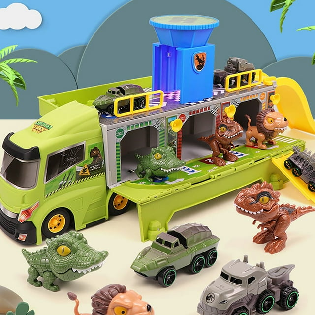 Storage Car Storage School Bag Storage Car Dinosaur Animal Car Deformation