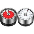 thumbnail image 3 of Stainless Steel Mechanical Timer Student Time Management Reminder Kitchen Countdown Timer Portable Mechanical Timer, 3 of 8