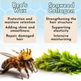 thumbnail image 4 of Jumybee Japanese B-Tox Hair Mask for Damaged Hair, Collagen & Keratin Treatment with Beeswax and Seaweed, Anti-Frizz Protein Repair Mask, Formaldehyde Free, 16.9 oz, 4 of 8