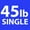 h) 45 lbs (Single) - 45lbs - Single, variant on Synergee Bumper Plates Strength Conditioning Workouts Weightlifting 35lbs Single