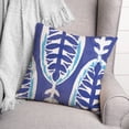thumbnail image 3 of Creative Products Dark and Light Blue Leaf Pattern 20x20 Indoor / Outdoor Pillow, 3 of 3